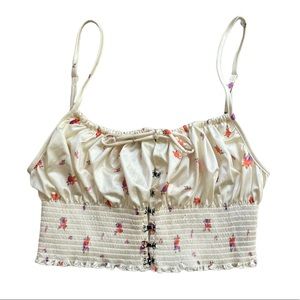 Urban Outfitters silk floral tank top